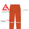 Quần áo bảo hộ lao động điện lực màu cam cao cấp, đồng phục bảo hộ công nhân ngành điện lực vải kaki - 192